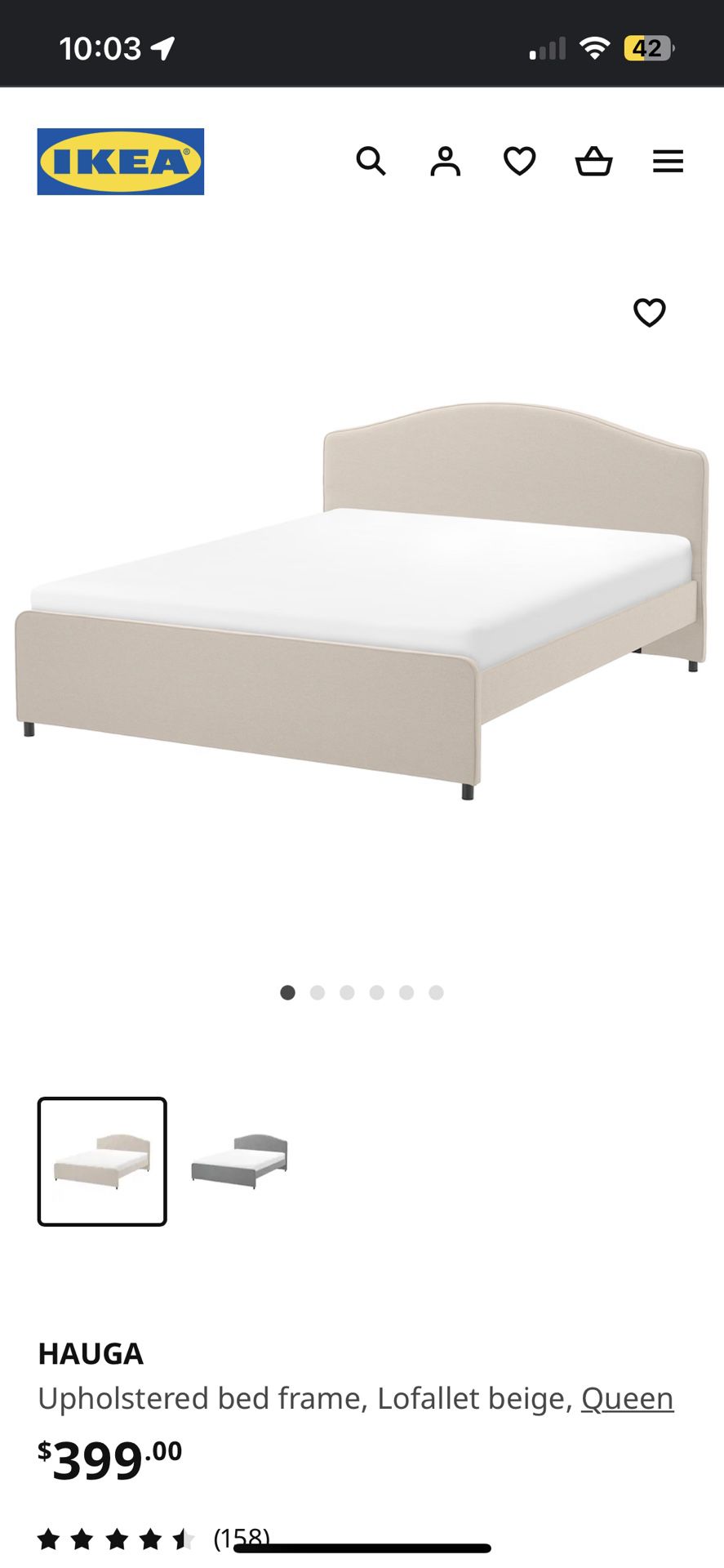 IKEA queen Size Bed Frame 