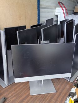 24 inch  HP office Monitors with Cameras, speakers