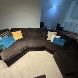 Brown Sectional Couch 