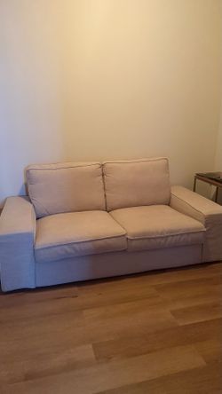 Beige sofa couch – Kivik Loveseat