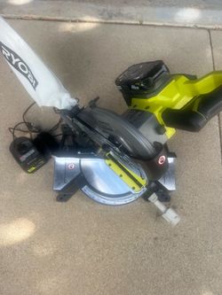 Ryobi 18v 7 1/4 Cordless miter saw