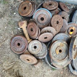 Gym Weights Cast Iron 50 Cents Per Pound 