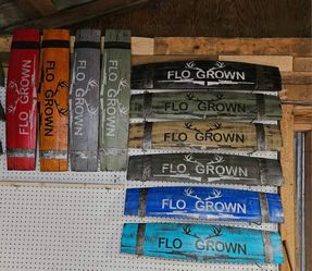 Custom Made Flo Grown Barrel Stave Sign 