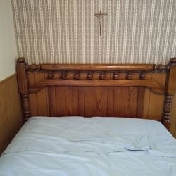 Bed Headboard, size - full, solid wood in pristine condition. $25