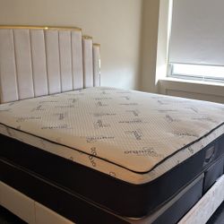 King Pillowtop Mattress With Free Box Springs 