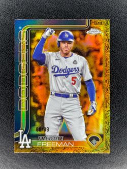 Freddie Freeman 2025 Topps Gilded Collection Gold /99 LA Dodgers