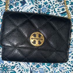 Tory Burch Willa Chain Wallet Crossbody - Black