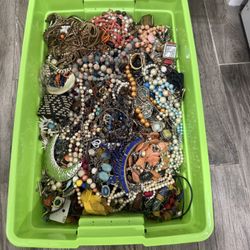 Full Bin Of Jewelry And Watches 