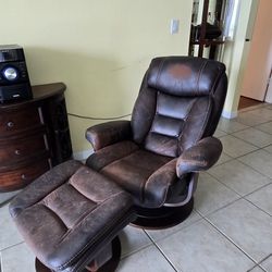 Leather Sofa For Sale Plus Armchair 