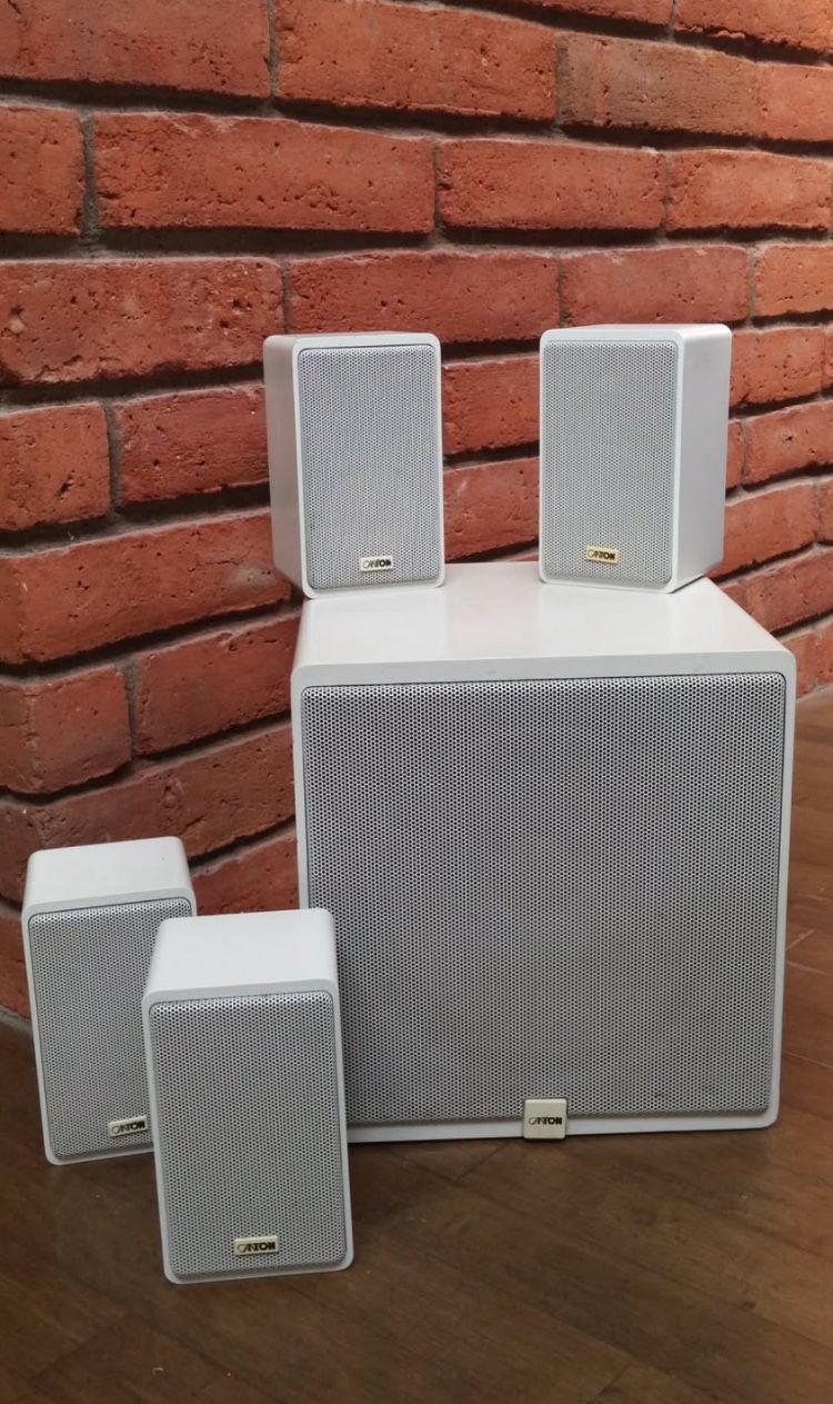 Rare Vintage German Bose Subwoofer and Speakers White