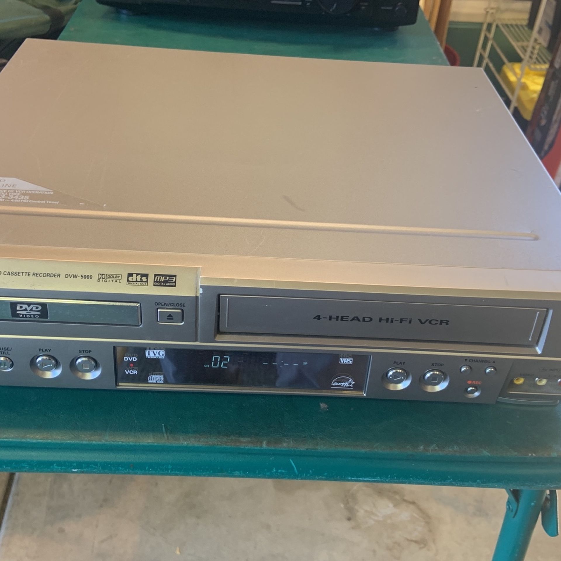 DVD Player & Video Cassette Recorder No Remote