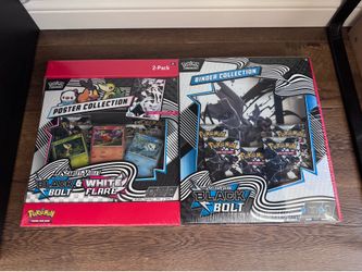 Black Bolt Binder and White Flare Poster Set (sealed)