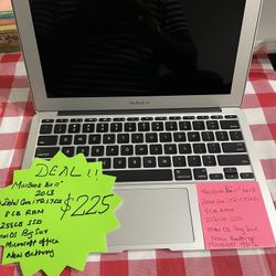 MacBook Pro 11” 2013 Intel Core i7 @1.7Ghz , 8gb Ram, 256gb SSD, macOS Big Sur, Microsoft Office