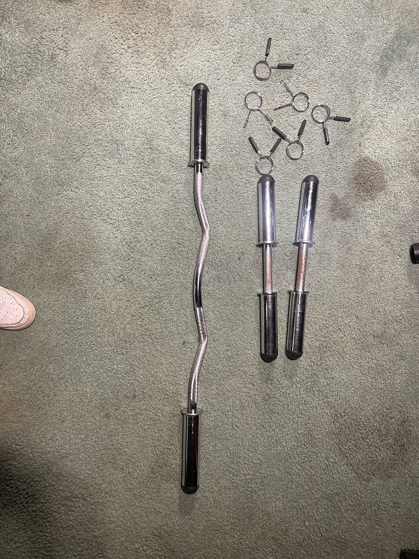 Curl Bar And Dumbell Bar For 2” Plates