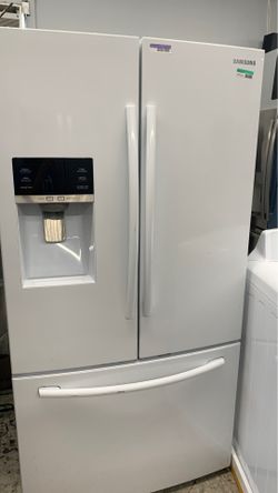 Samsung French door in glossy white