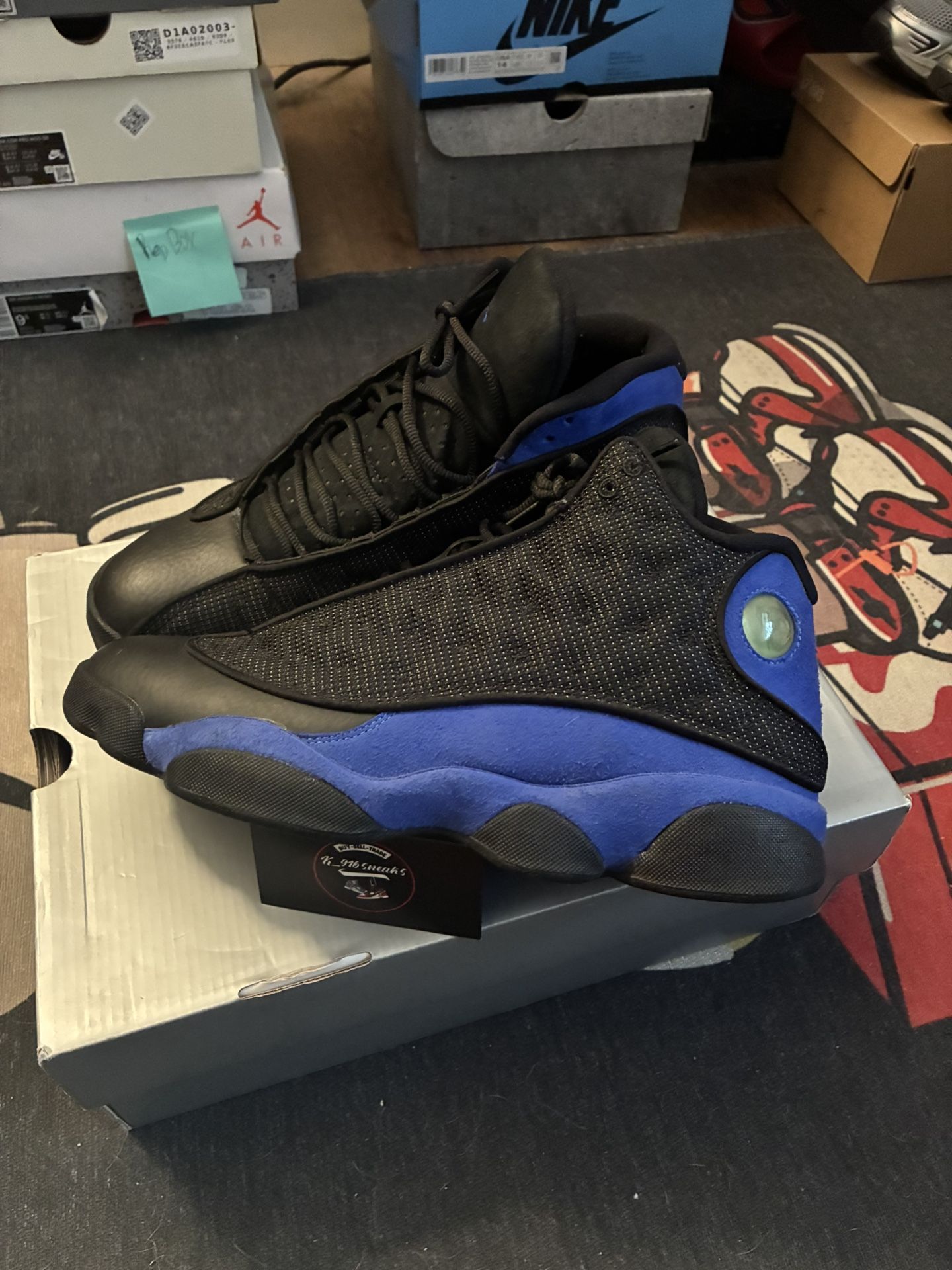 Jordan 13 Black Hyper Royal Sz 9.5