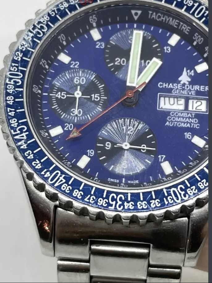 Chase-Durer Geneve Combat Command Automatic Chronograph Mens Watch