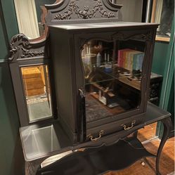 Beautiful Goth Antique Cabinet 