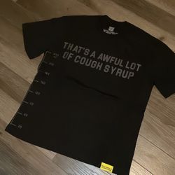 Awful Lot Of Cough Syrup T Black/gray Lettering