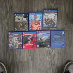 7 Ps4 Games For Sale Great Price 