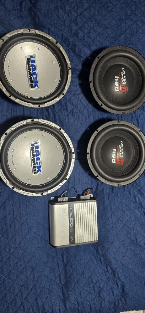 Car Stereo Set(4 Subwoofer) & Amplifier