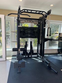 2in1 Pro Series - All in One Home Commercial Gym - Dual Cable Machine - Squat Rack - Bench Press - (Weights Fitness Exercise) 