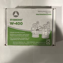 Symmons Washing Machine Valve W-400 Brand New