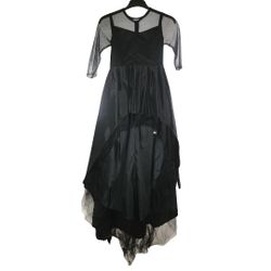Black Hi-Lo w/Train Girls Dress - Sz 10