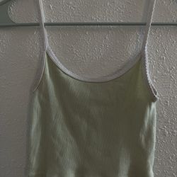 Womens Green Crop Top (SIZE S)