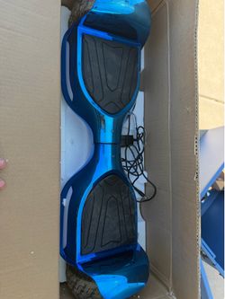 Blue hoverboard