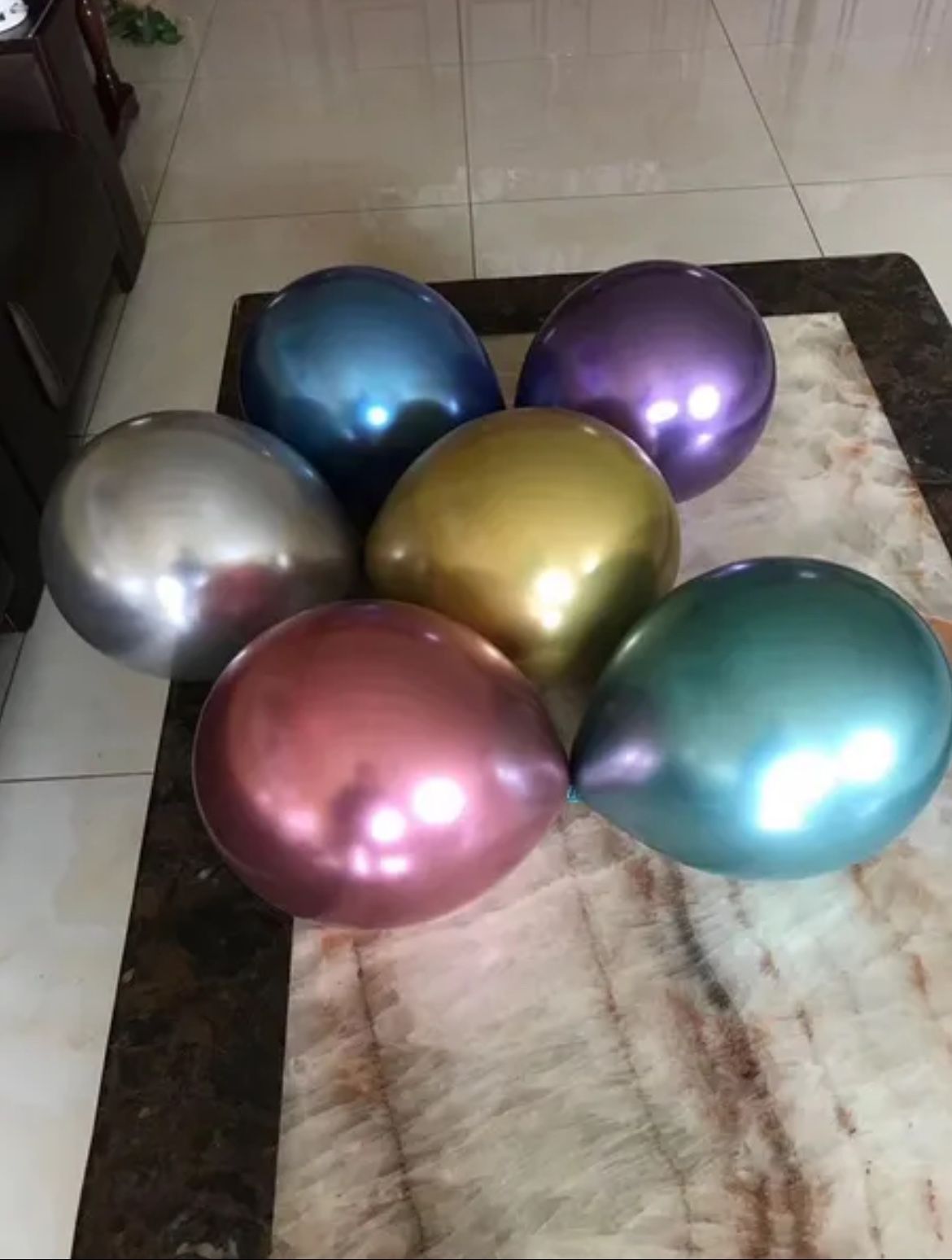 50pcs/set Ballon Wholesale Glossy Metal Pearl Latex Balloons Thick Chrome Metallic Colors Air Balls Globos...