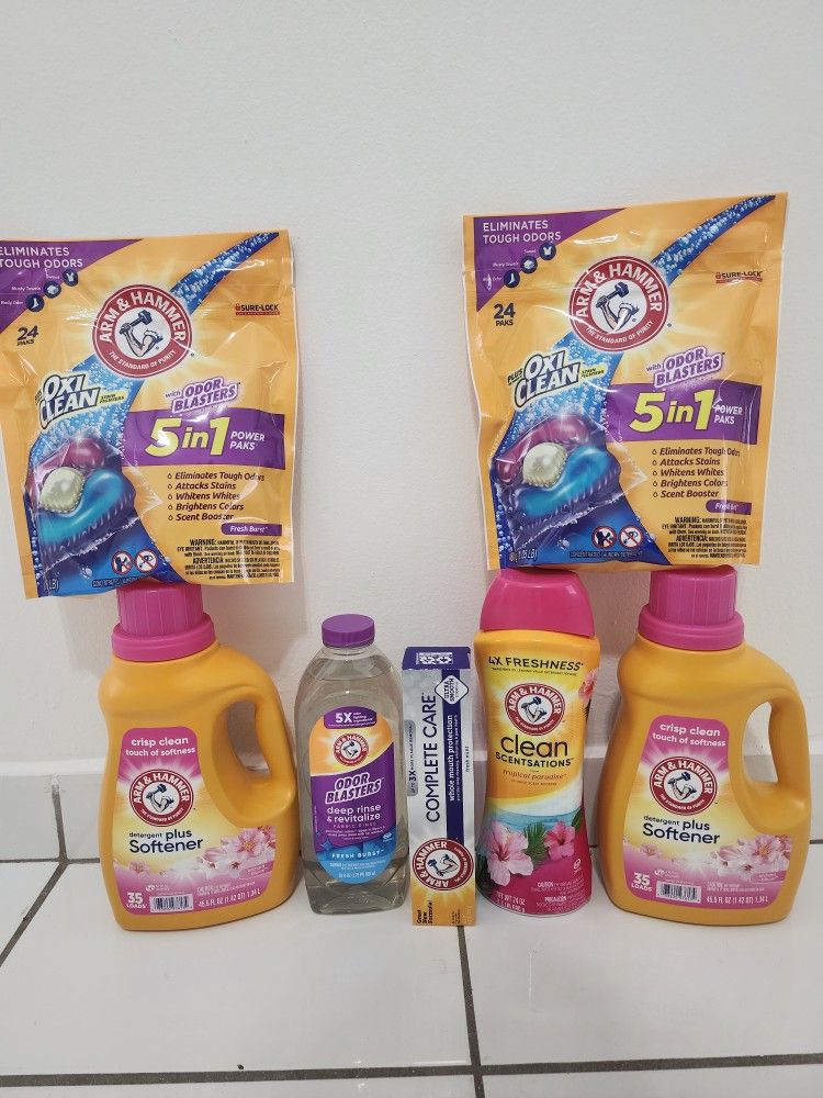 $25 for all. Arm & Hammer Laundry Bundle.