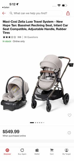 Maxi-Cosi Zelia Luxe Travel System – New Hope Tan