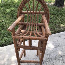 Bent wood decorative chair