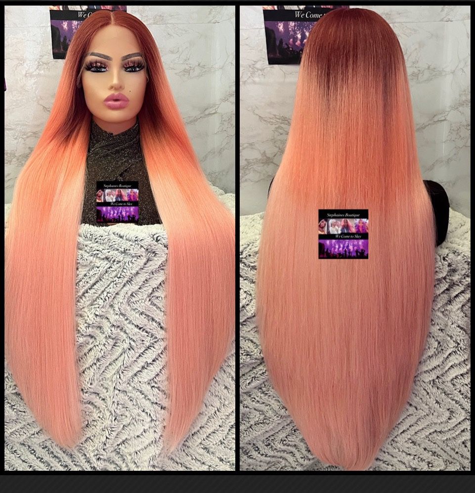 Human Hair Blended Lace Front Wig