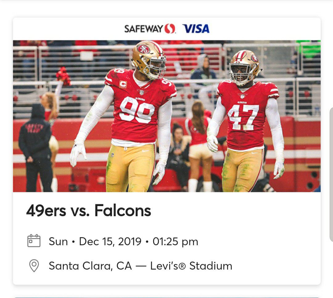 49ers vs. Falcons tickets