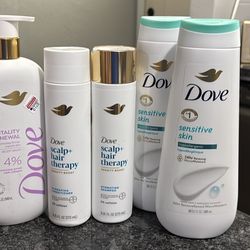 Dove Body Wash Shampoo And Conditioner