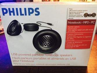 Philips brand ( USB powered portable notebook speakers )
