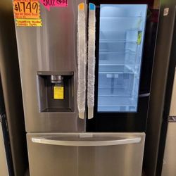 LG InstaView French Door Counter Depth Max Refrigerator 26 Cubic Feet