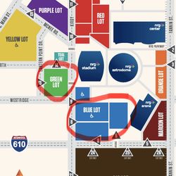 Houston rodeo parking! Reduced! Blue, Green lots