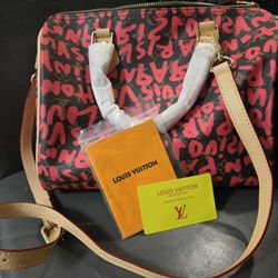Louis Vuitton Stephen Sprouse Pink Monogram Graffiti Coated
Canvas Speedy 30