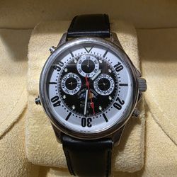 INVICTA 3011 Day Date Month Moonphase Multi-function 44mm Stainless Steel Watch