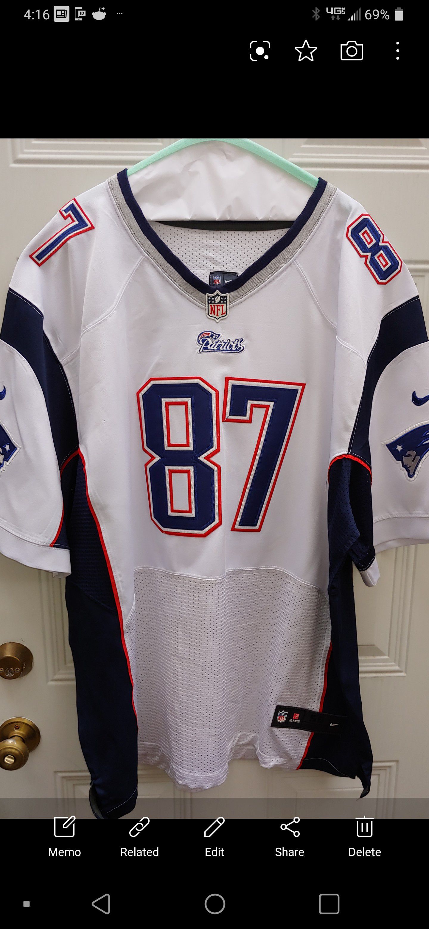 New England Patriots jersey # 87