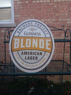 New Guinness Blonde Beer Vintage Style Tin Metal Sign Man Cave Collectible