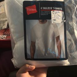 Hanes White Tees 