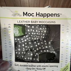 Leather Baby Moccasins 12-18 Months 