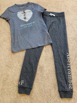 Abercrombie Kids Gray T-Shirt and Jogger Set
