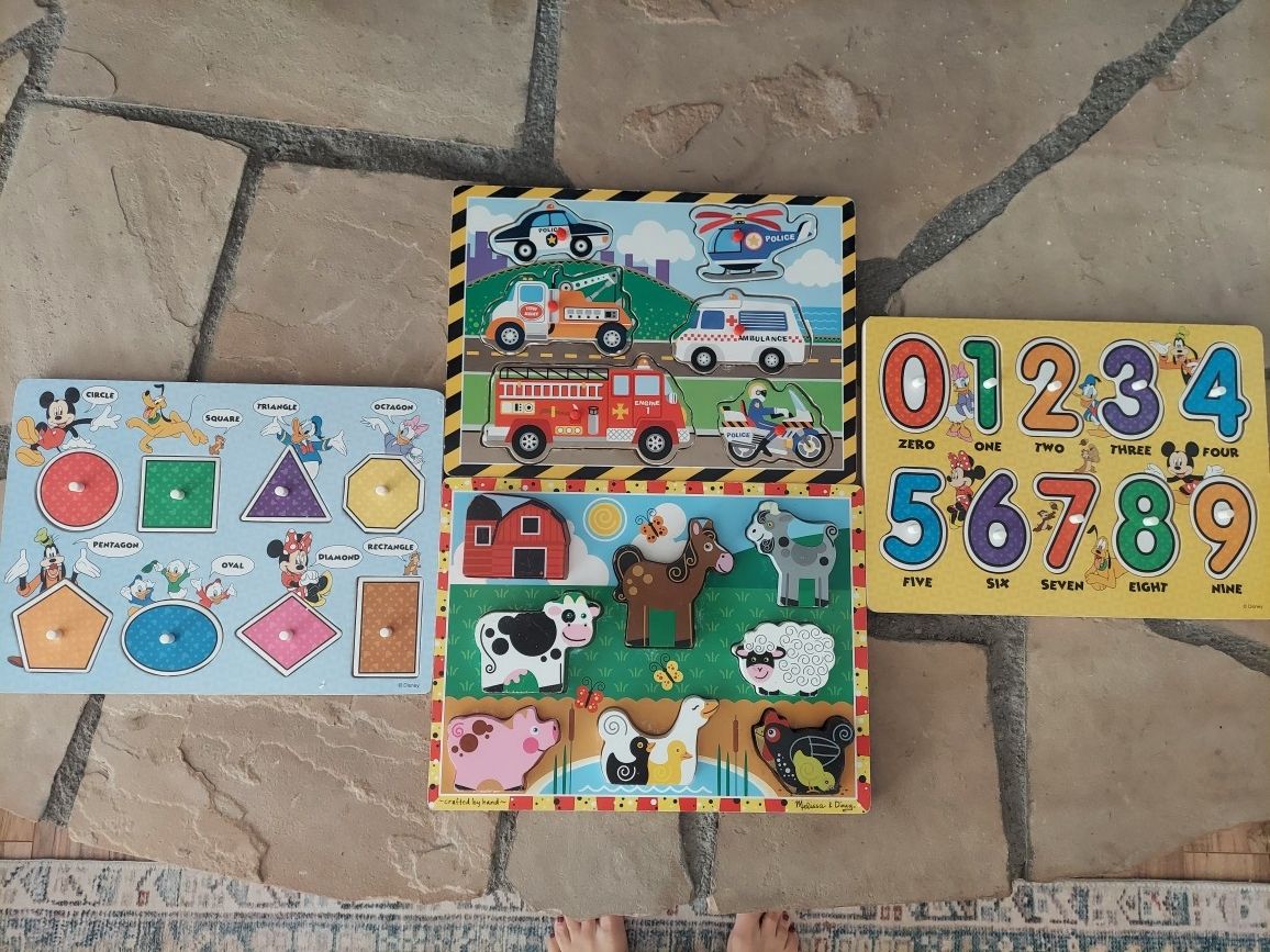 Wooden Puzzles Kids Children's Child 