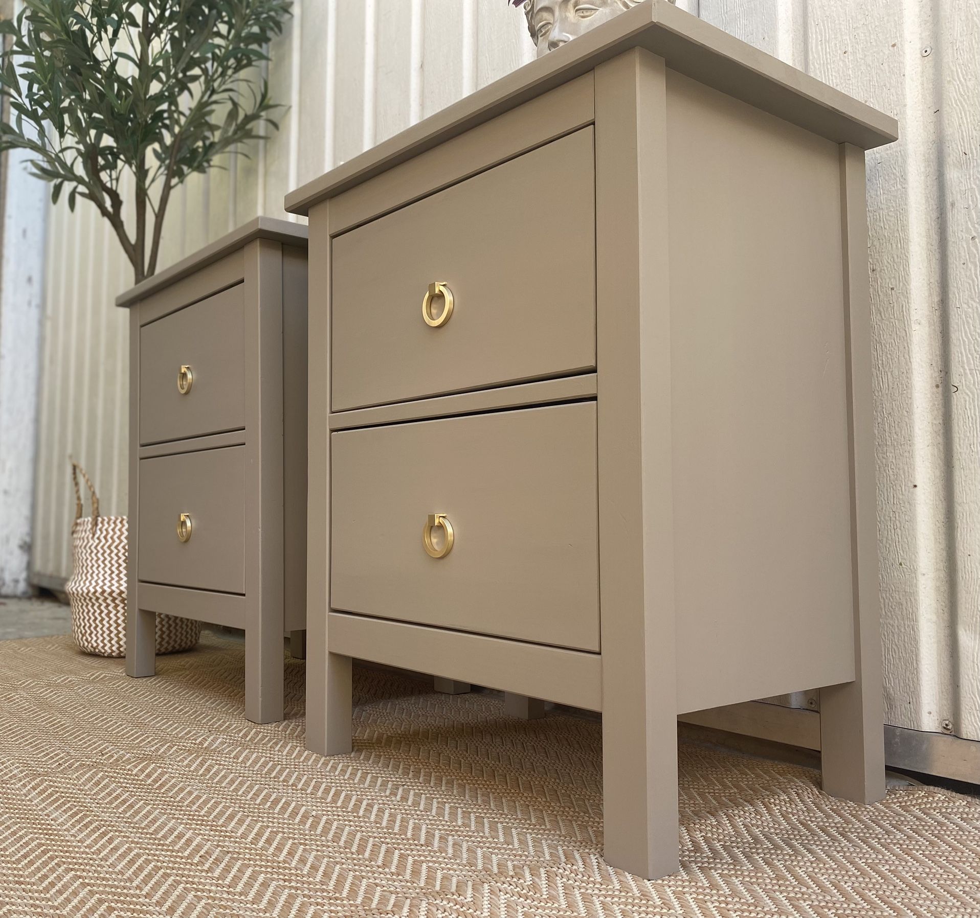 Boho Styled Set Of Nightstands