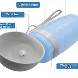 Vannon Dog Water Bottle, Portable Dog Water Dispenser with Foldable Drinking Cup Bowl for Walking, Travel, Leak-Proof & BPA Free 19oz  Pickup,Delivery